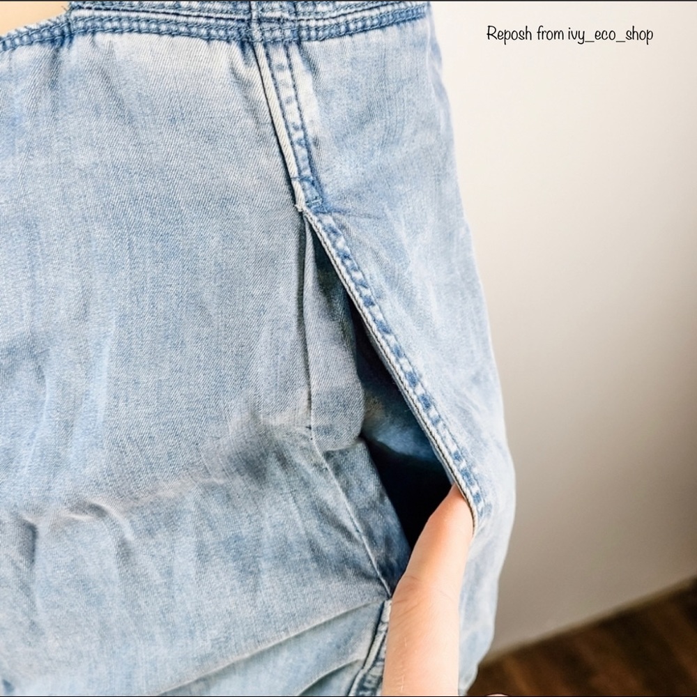 Rag & Bone Denim Romper Tie Up Small - Picture 6 of 9